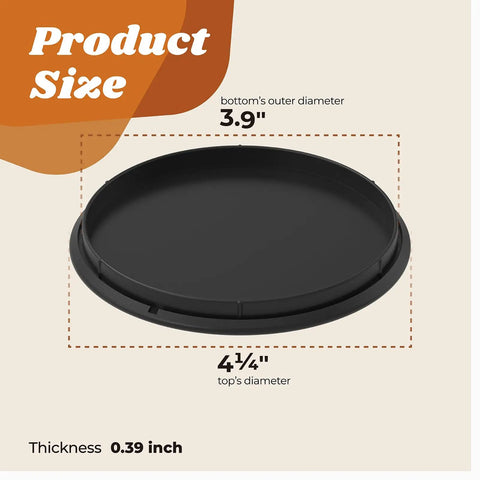 Water Tank Lid Cover Replacement For Nespresso Vertuo Plus And Krups Vertuo Plus Coffee Machines with dimensions 4 1/4” diameter, 0.39” thickness.
