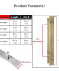 H Shaped Glass Sliding Barn Door Handle Pull For 14mm Thick Doors Interior Exterior Entrance Dope Modern Door Pull Bar