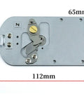 Pro Grade Needle Plate Assembly For BAS-311G BAS-326G BAS-342G Programmable Pattern Sewing Machines Heavy Duty Steel Construction Long-Lasting Precision Easy Fit Thread Cut Blade Included, 112x65mm steel plate