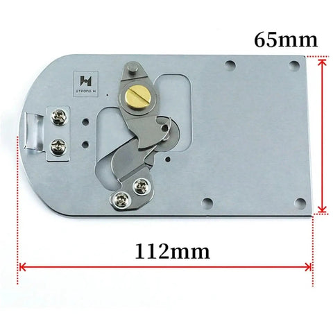 Pro Grade Needle Plate Assembly For BAS-311G BAS-326G BAS-342G Programmable Pattern Sewing Machines Heavy Duty Steel Construction Long-Lasting Precision Easy Fit Thread Cut Blade Included, 112x65mm steel plate