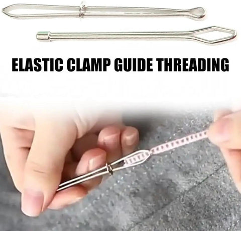 Pro Grade DIY Rope Threader Clip Set with stainless steel loop turner hooks used for threading elastic cords
