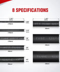 Specifications of 650-Piece Heat Shrink Tubing Kit With 3:1 Shrink Ratio, multiple sizes and quantities displayed
