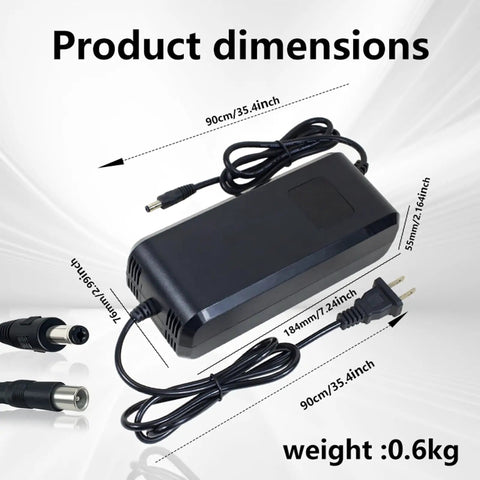 Fast 58.8V 4A Battery Charger For 48V 52V 14S Lithium Battery Packs With LED Display Real Time Voltage Monitoring Smart Shut Off Double Layer Safety Protections Built In Cooling Fan And Anti Interference Ring Juice Up Your E Bikes And Scooters