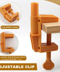 Adjustable clip detail for Badass Heavy Duty Over The Table Rod Stand For Balloons And Props With Secure Grip Clamps.