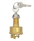 Heavy Duty Marine Ignition Switch Replacement MP39060-1 Three Position Off On Start For Boats With Brass Construction