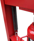 Close-up of the precision spring on the Heavy Duty 20 Ton H Frame Hydraulic Shop Press Shop Dog, designed for tough garage projects.