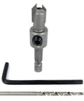 Pro Level Tapered Wood Countersink Bit Engineered To Drill Pilot Holes And Sink Number Six Screws In One Badass Move with hex key