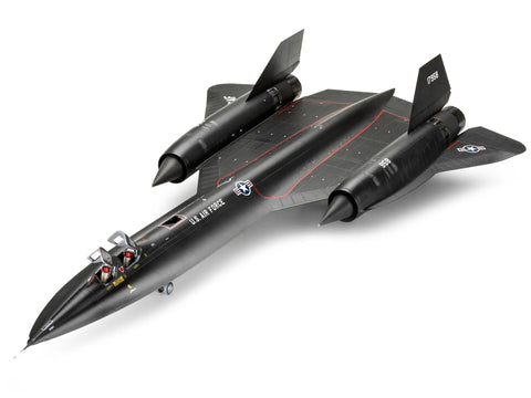 SR-71A Blackbird 1 48 Scale Stealth Jet Model Kit With 170 Detail Parts, Dual Nose Segments, Separate J58 Engines.