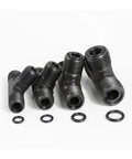 Heavy Duty Carbon Steel Hydraulic Male Tee Fitting Kit Sizes M10 to M24 for High Pressure Fluid Control Systems Built to Kill it on Job Site Without Any Messy Problems or Leaking Fluid Everywhere When You Are Under Pressure Making Serious Cash black hydraulic tee fittings with O-rings