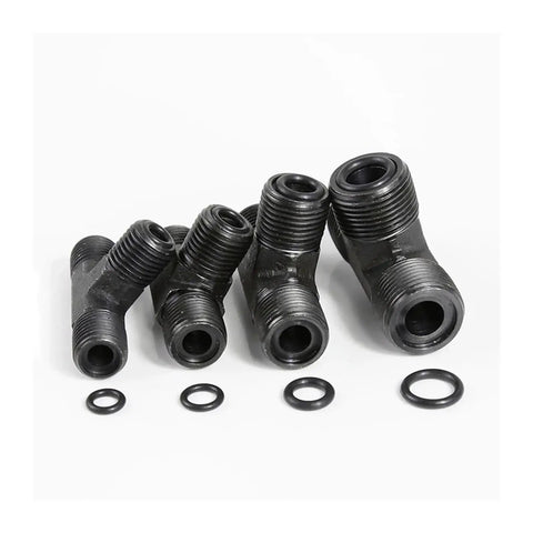 Heavy Duty Carbon Steel Hydraulic Male Tee Fitting Kit Sizes M10 to M24 for High Pressure Fluid Control Systems Built to Kill it on Job Site Without Any Messy Problems or Leaking Fluid Everywhere When You Are Under Pressure Making Serious Cash black hydraulic tee fittings with O-rings