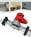 Pro Grade Electric Tile Chamfering Tool For Precise 43 Degree Bevel Cuts With 1200W Motor and sturdy frame for angle cutting.