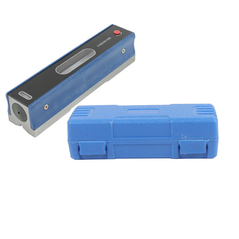 8 Inch Precision Level With 0.0002 Per 10 Inch Accuracy Machinist Tool For Checking Horizontal Alignment And Flatness with blue case