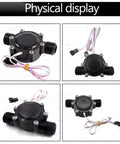 Hydro Shower Head Generator 1W Micro Turbine With Temp Sensor Water Powered Charger physical display from different angles
