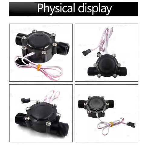 Hydro Shower Head Generator 1W Micro Turbine With Temp Sensor Water Powered Charger physical display from different angles