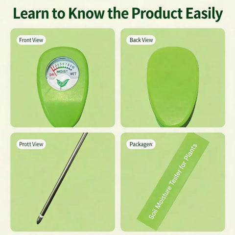 Analog Soil Moisture Meter For Plants With Color Coded Dial Hygrometer Water Monitor For Indoor And Outdoor Gardens No Battery Needed Easy Read Gauge For Quick Plant Watering
