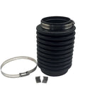 Exhaust bellows boot (black rubber) with metal hose clamps and clips for Volvo Penta AQ200-290 engines