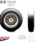 Heavy Duty Ten Inch Flat Free Pneumatic Replacement Wheel For Milwaukee Packout Cart And Tool Chest featuring a 10-inch tire and precision ball bearings.