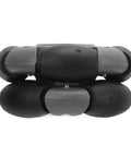 Close-up of 48mm omnidirectional wheel pair with nylon and TPR tires