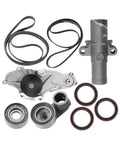 Premium Heavy Duty Timing Belt Kit With Pump And Crank Cam Seal Oem Quality For Acura MDX RL TL Honda Odyssey Pilot Ridgeline 3.5L Engine Keeps Things Cold Quiet And Ready To Go When You Drive Hard Every Single Day Of The Week Without Worry, shown with water pump and seals