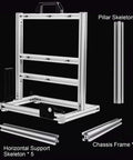 Open Frame Test Bench Case With Aluminum Rack Bracket For ATX Motherboards, Supports Air Cooling And 180mm Water Cooling parts