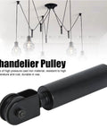 Industrial Pendant Lamp Hanging Chandelier Pulley System Kit With Wire Pulleys Bearing Rod And Lifting Accessories for lighting