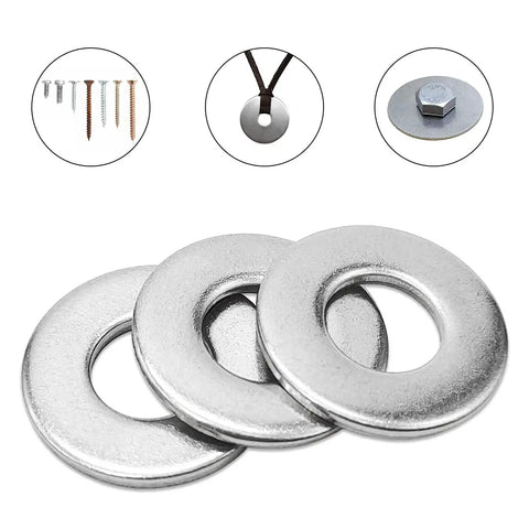 Quarter Inch By Five Eighths Inch 304 Stainless Steel Fender Flat Washers Top Shelf Heavy Duty Rock Solid Corrosion Resistant Hardware Kit For DIY Builds And Auto Fixes 150 Piece Pack