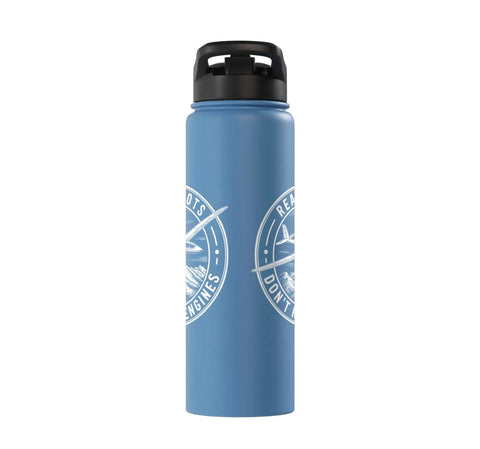 Sailplane Pilot Insulated Stainless Steel Water Bottle For Soaring Club Members And Glider Fans Keeps Drinks Cold Or Hot