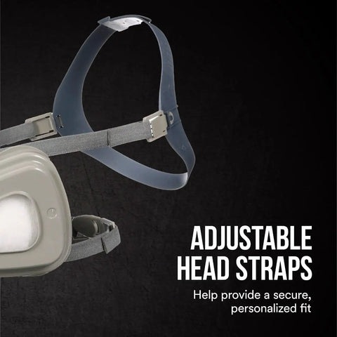 Half Face Organic Vapor Respirator P95 With Cool Flow Valve Reusable Large Size adjustable head straps