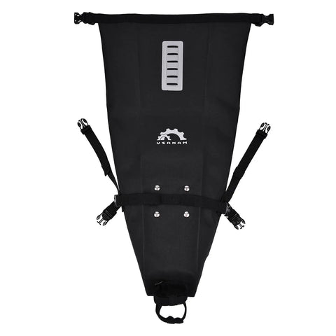 10L Waterproof Bike Saddle Bag With Roll Top Closure, Adjustable Capacity, Universal Fit, Durable PVC TPU, Reflective Gear