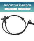 Left Rear ABS Wheel Speed Sensor For Heyue Models Replacement 3630050U2010 Anti Lock Brake Sensor Top Notch High Temperature Resistant Automotive Part For Accurate Wheel Speed Readings cable and connector view.