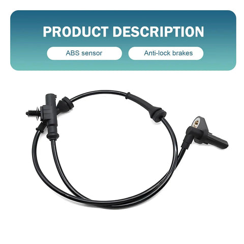 Left Rear ABS Wheel Speed Sensor For Heyue Models Replacement 3630050U2010 Anti Lock Brake Sensor Top Notch High Temperature Resistant Automotive Part For Accurate Wheel Speed Readings cable and connector view.