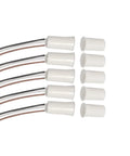 Wired Recessed Door Sensor Hidden Window Contact Reed Switch With Nc No Magnetic Alarm System Access Control connectors and wires.