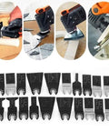 All Purpose Oscillating Tool Blade Kit, 20 Piece High Carbon Steel Set for wood, plastic, metal cutting with universal hole design