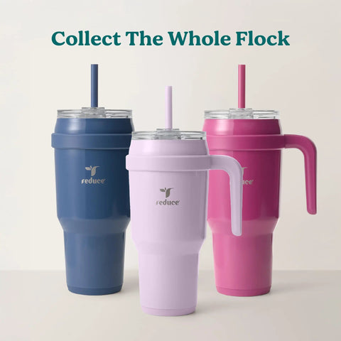 Chill Out With This Wicked 40 Oz Stainless Steel Tumbler Features A Sturdy Handle And Elite Dual Wall Insulation, with straw.