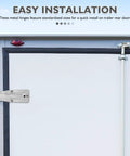 Beefy Heavy Duty Stainless Steel Hinges For Outdoor Use, Marine Grade And Weatherproof, Easy Install, Big Load Support For Truck Bins, Vehicle Gates, Dump Trailers, Ready For Harsh Environments on trailer rear door