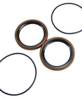 Rear Hub Bearing Seal And O Ring Kit For Toyota Tundra 2007 Through 2024 And Sequoia 2023 Through 2024, 2 seals and 2 O-rings shown