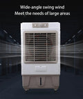 Portable 3 In 1 Evaporative Air Cooler With 3 Quick Speed Settings And Built In Water Tank, front view showing wide-angle airflow and design.
