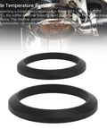57mm Silicone Group Head Gasket Seal For Espresso Machines Replacement Brew Seal Ring For Nuova Simonelli shown with espresso