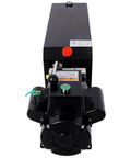 Heavy-Duty Hydraulic Power Unit Pump For Car Lifts 220V Single Phase, front view showing solid steel tank and motor.