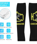 Top Shelf Sun Protection Compression Arm Sleeves Breathable Ice Silk Guards For Cycling Golf Basketball with engine graphics.