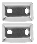 Sturdy Stainless Steel Bathroom Towel Bar Mounting Bracket For Towel Racks And Shower Rods with two holes, no slip arc design.