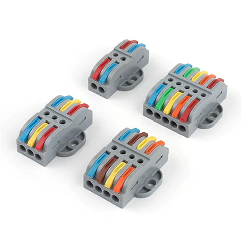 Wire Cable Connectors With Fix Hole Universal Compact Wiring Terminal Block For No Fuss Docking And Quick Electric Fixes 2 Piece 22G