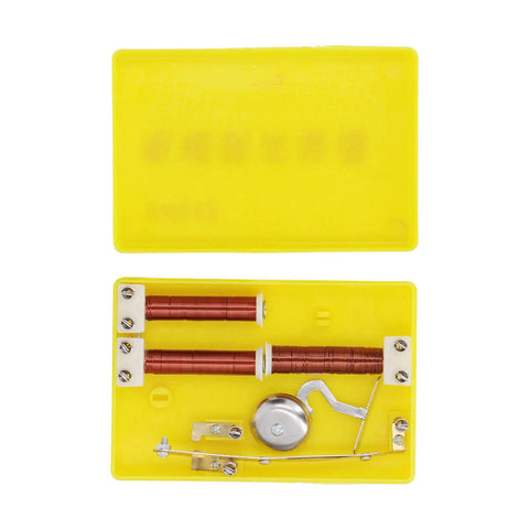 Electromagnet Experiment Kit for Physics Classrooms and Labs with helical coil and durable plastic case displayed open