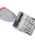 Totally Versatile Rubber Date Stamp With Rotating Mechanism For Scrapbooking And Office Tasks, ergonomic handle design.