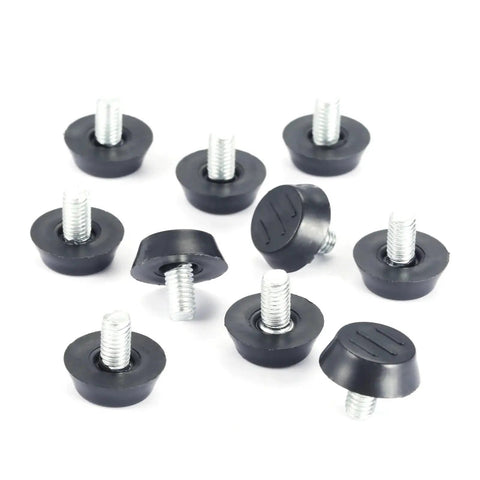 Sturdy Metal Adjustable Glide Leg Set For Tables And Desks With Screw On Levelers M6 And M8 Threaded Stems Built To Last No Frills