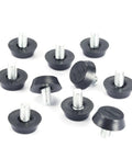 Adjustable Leveling Feet Set For Furniture, M6 And M8 Threaded Feet With 7 To 19mm Height Range, 10 Pack, No Tools Needed, Easy Setup, Durable Plastic And Metal Construction, Stable Leveling Pads Ideal For Tables Desks Cabinets