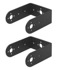 ShareGoo servo mount brackets, 2 pieces, black metal, 2-DOF pan/tilt for MG995/MG996 servos