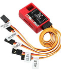 Reflex V3 Flight Controller Gyro Stabilizer for RC aircraft and drones with labeled wires and connectors, three flight modes visible.