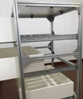 Metal frame with Heavy-Duty 15 Inch Undermount Drawer Slides Set, 10 Pairs Full Extension Soft Close Concealed Runners, SGCC Material