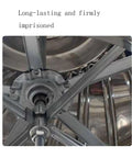 Built For The Grind 304 Stainless Steel Roof Exhaust Fan With Non Powered Damper For Warehouse Ventilation featuring internal blade mechanism.